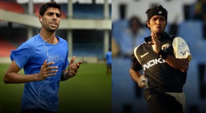 Ashish Nehra and Ashoke Dinda Ashish Nehra and Ashoke Dinda