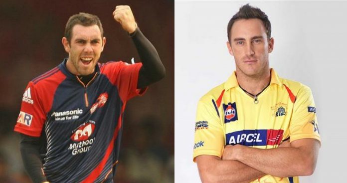 Glenn Maxwell and Faf du Plessis