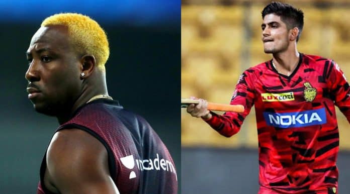 Andre Russell and Shubman Gill