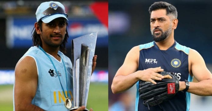 MS Dhoni 2007 and 2021