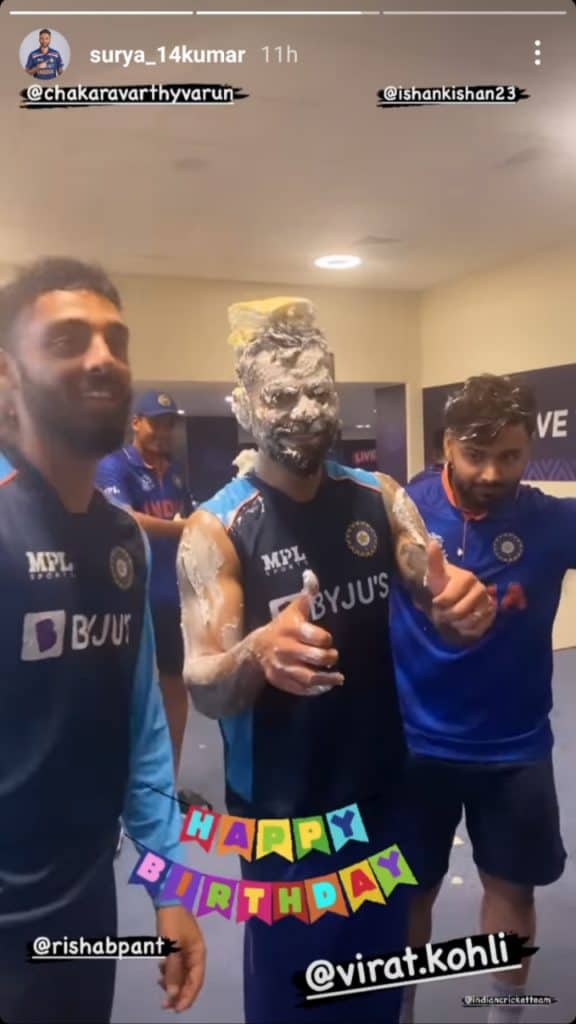 Suryakumar Yadav Virat Kohli Instagram story