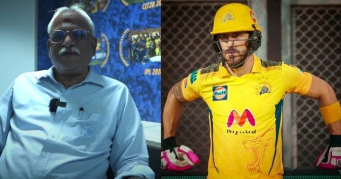 Chennai Super Kings CSK CEO Kasi Vishwanathan Faf du Plessis IPL 2022