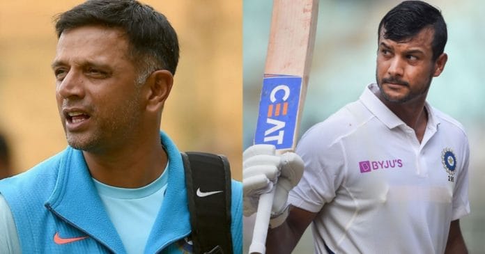 Mayank Agarwal explain advice he received from Rahul Dravid