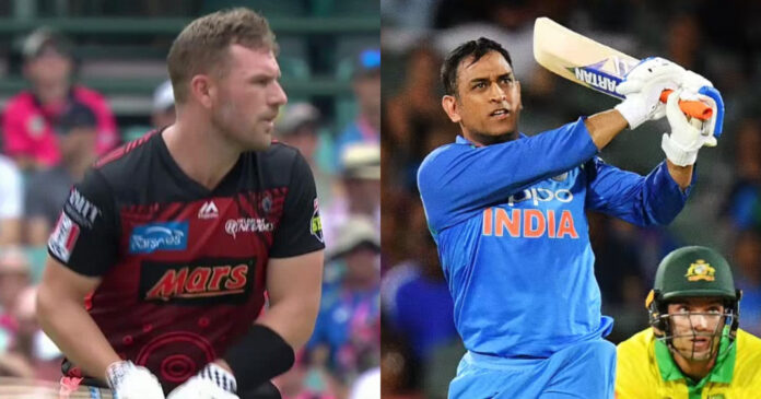 aaron finch and ms dhoni