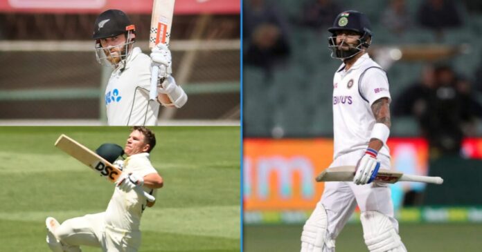 David Warner Kane Williamson Virat Kohli