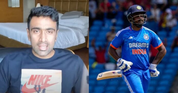 Ravichandran Ashwin Sanju Samson India vs West Indies T20 2023