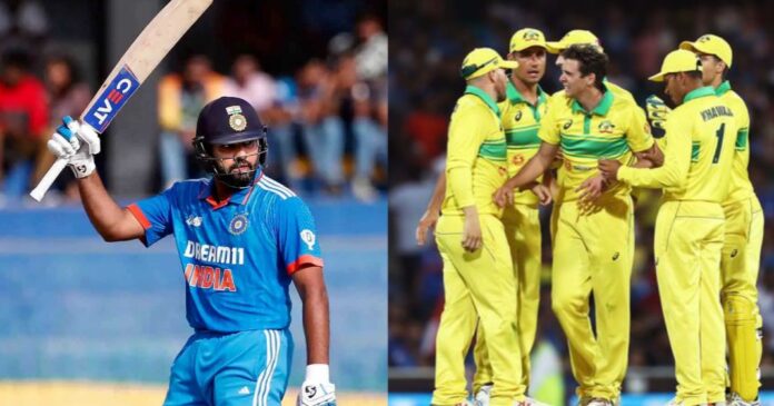 Jhye Richardson Rohit Sharma ICC Cricket World Cup 2023