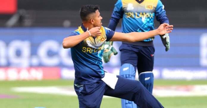 Mahesh Theekshana Sri Lanka vs South Africa ICC Cricket World Cup 2023